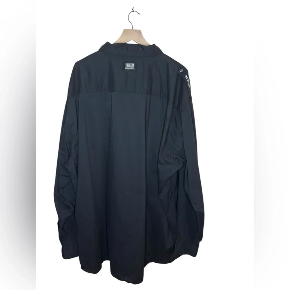 Coogi Vintage Long Sleeve Button Up Shirt Size 6XL Black